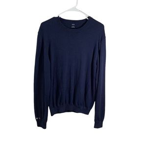 Naadam X S.Pellegrino Navy Crewneck Cashmere Blend Sweater